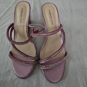 London Fog Womens Drake High Platform Dress Sandal Womens Sandals